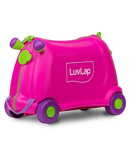 Luv Lap Kids Ride-On Suitcase And Carry-On Luggage - Pink