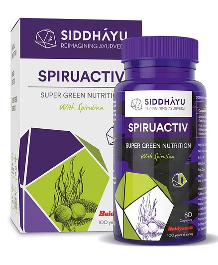Siddhayu Spiruactiv Tablets - 60 Tablets