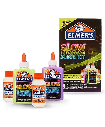 Elmer's Glow in the Dark Slime Kit - Multicolor