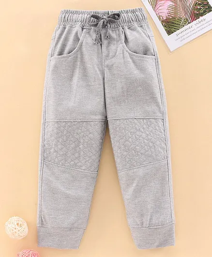 Rikidoos Solid Colour Full Length Joggers - Light Grey