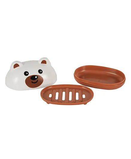 Adore Soap Case Bear Shape - Brown