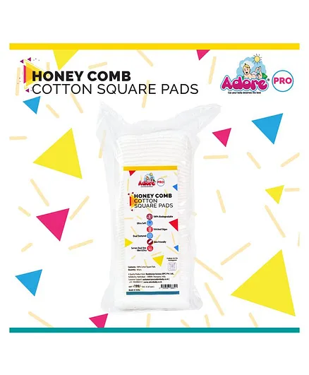 Adore Cotton Pads Square Shape - 60 pieces