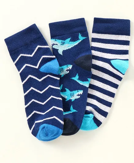 Pine Kids Anti-microbial Socks Set of 3 Pairs - Multicolor