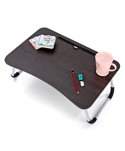 Kids Wooden Study Table with Height Adjustment - Rose Gold