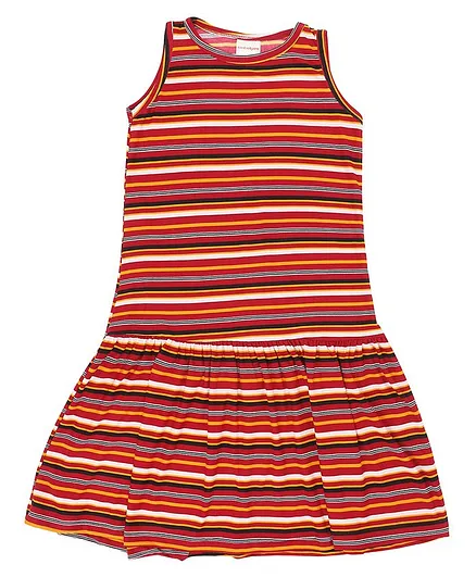 RAINE AND JAINE Sleeveless Striped Dress - Multi