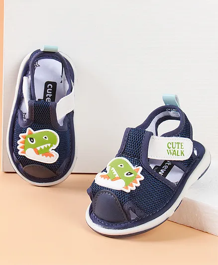 Cute Walk by Babyhug Sandals - Navy Blue