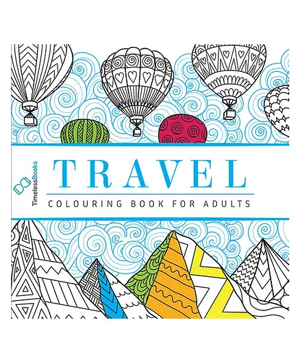 Pegasus Travel Adults Colouring Book with Tearout Sheet - English
