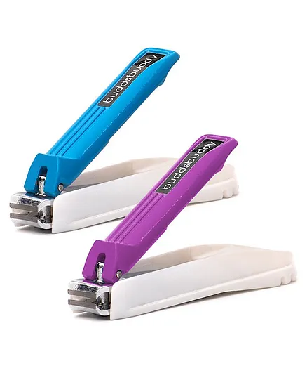 Buddsbuddy Nail Clipper Pack of 2 - Blue Purple