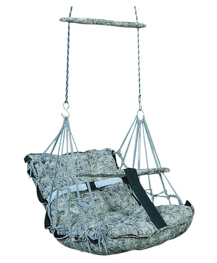 VWorld Soft Cotton Baby Swing - Light Grey
