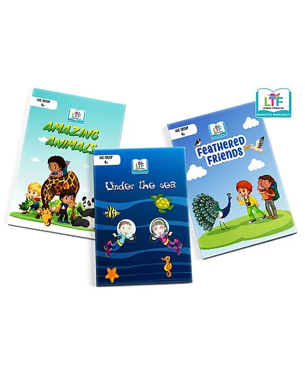 Learning Through Fun World of Animals Activity Books Set of 3 - English