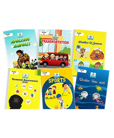 Learning Through Fun Parents Choice Activity Books Set of 6 - English