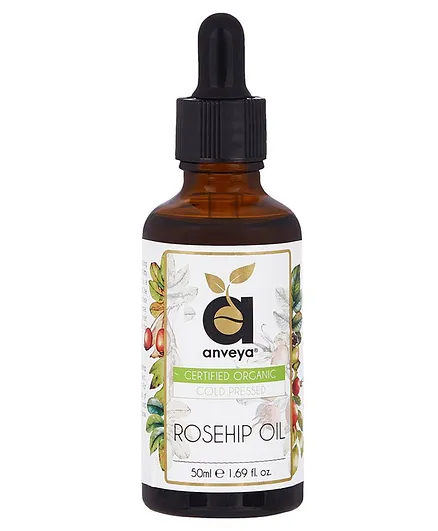 Anveya Cold Pressed Organic Rosehip Oil - 50 ml