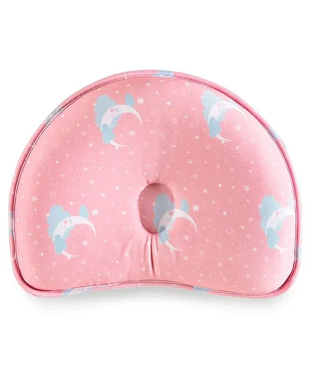 The White Willow Memory Foam Baby Head Shaping Pillow - Pink