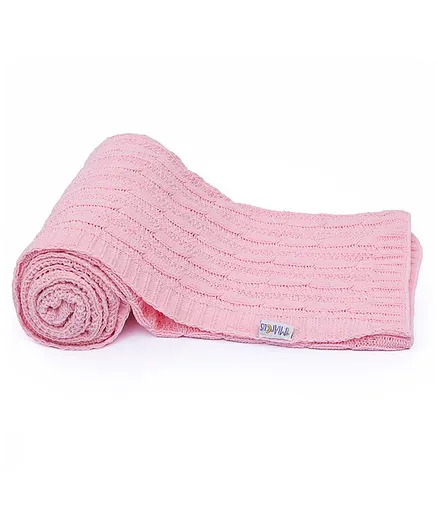 Mi Arcus Cuddle Knitted Blanket - Pink