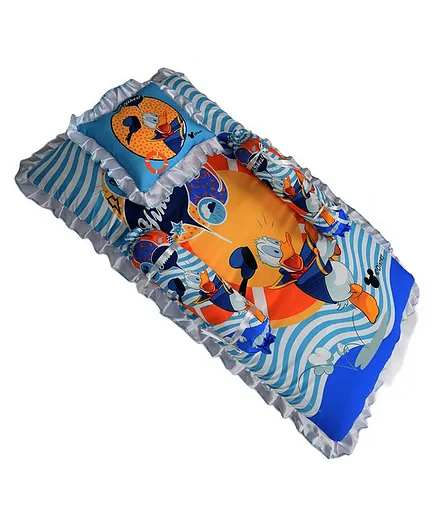 Disney Reversible Character Printed Baby Bedding Set - Blue