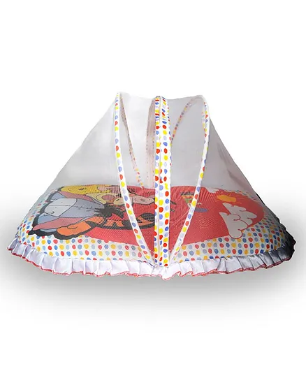 Disney Baby Mattress Set with Mosquito Net Donald Duck Print - Orange