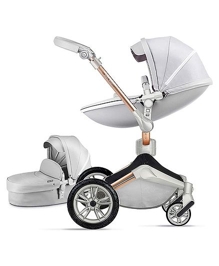 StarAndDaisy Hot Mom Baby Stroller With Canopy - Grey