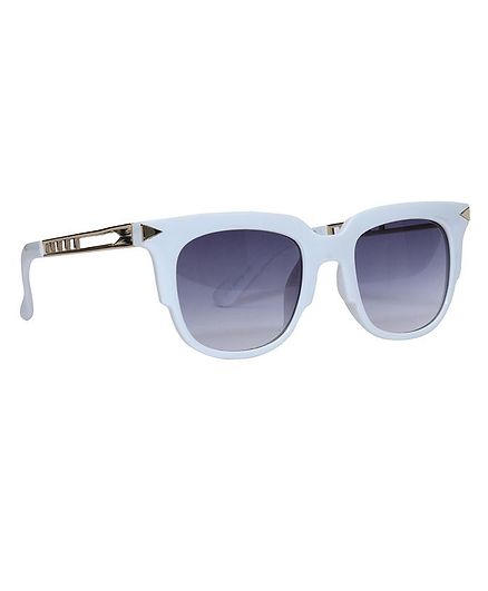 Spiky 100 % UV Protection Wayfarer Sunglass - White