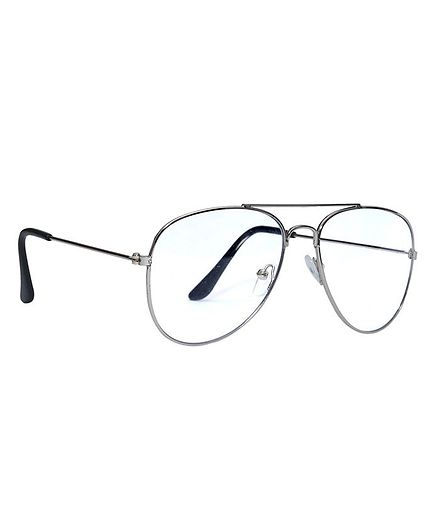 Spiky 100 % UV Protection Aviator Sunglass - Light Silver