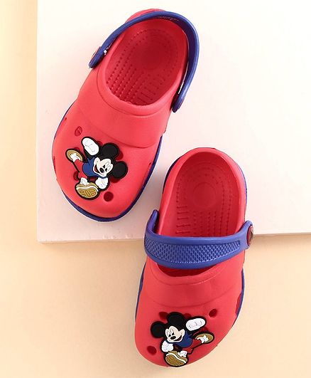 Disney Clogs Mickey Mouse Print - Red