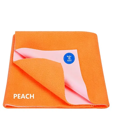 Bey Bee Quick Dry Extra Large Size Bed Protector Mat - Dark Peach