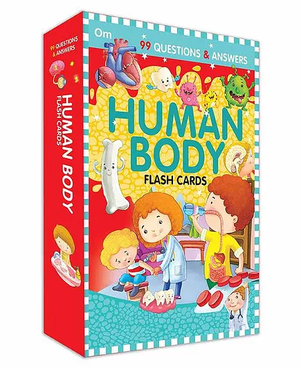 Flash card 99 Question & Answers Human Body Flash Cards - English
