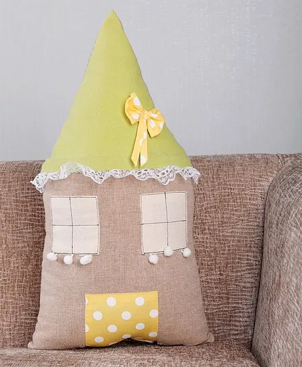 My Gift Booth Hut Shaped Cushion - Green