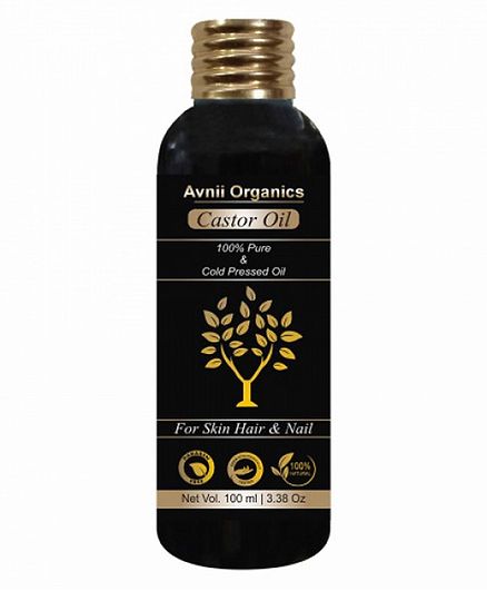 Avnii Organics 100% Pure Cold Pressed Castor Oil - 100 ml