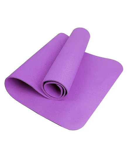 Strauss 6 mm PE Eco-Friendly Yoga Mat - Purple