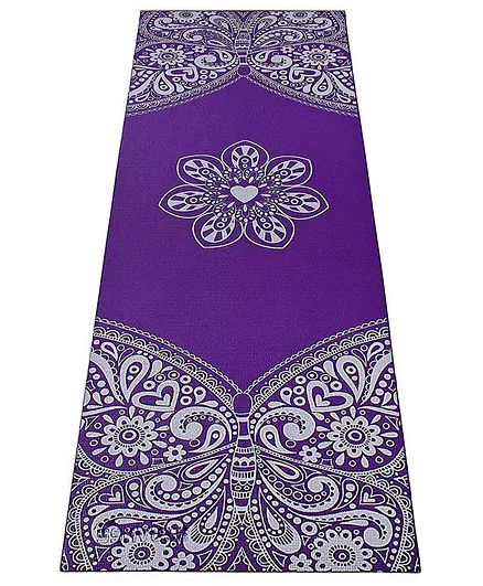 Strauss Butterfly 5 mm Yoga Mat - Purple