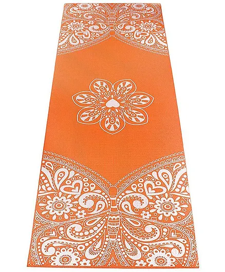 Strauss Butterfly 5 mm Yoga Mat - Orange