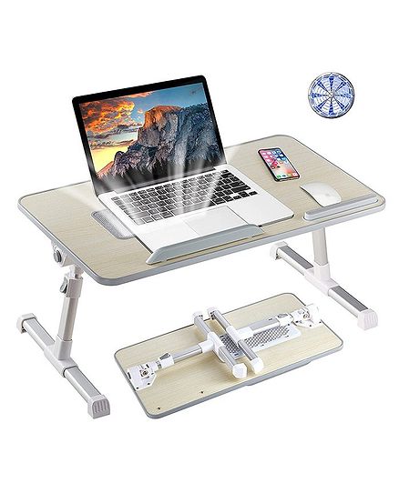 StarAndDaisy Large Lapdesk For Laptop With Laptop Cooler Fan - Grey