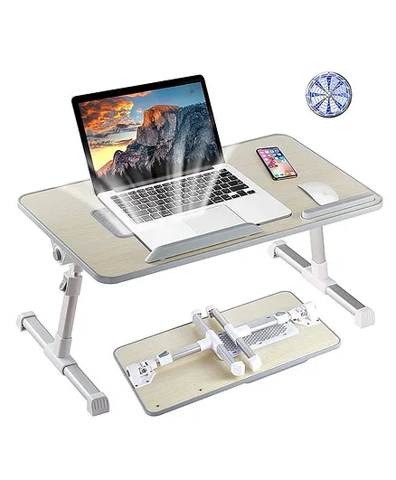 StarAndDaisy Large Lapdesk For Laptop With Laptop Cooler Fan - Grey