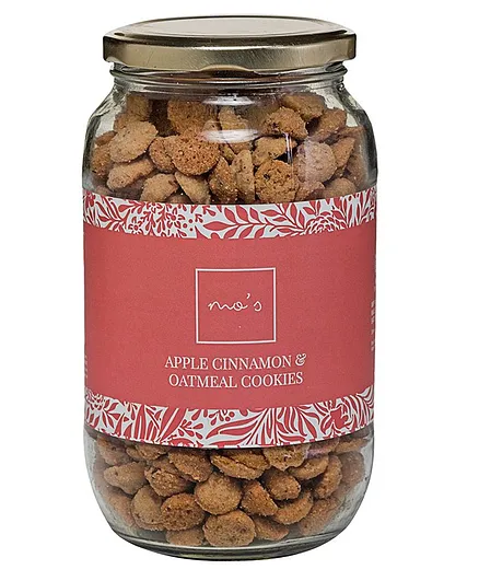 Mo's Bakery Apple Cinnamon & Oatmeal Cookies Jar - 400 gm