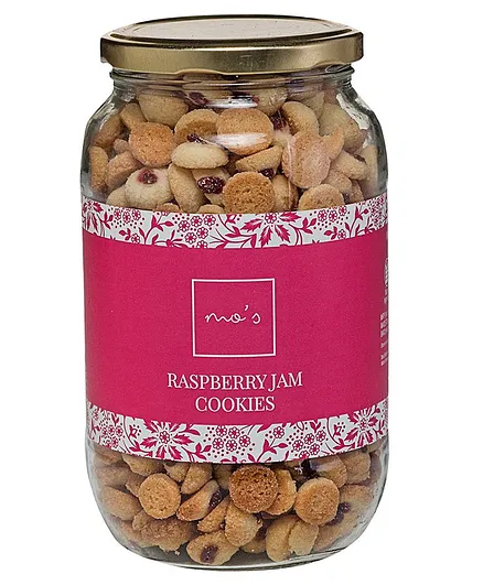 Mo's Bakery Raspberry Jam Cookies Jar - 400 gm