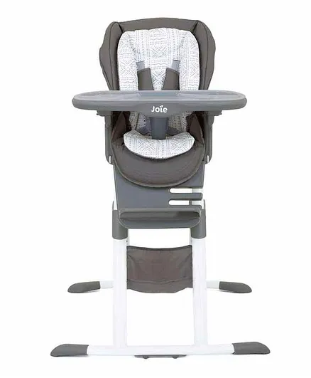 Joie Meet Mimzy Spin 3 In1 High Chair Geometric Print - Grey