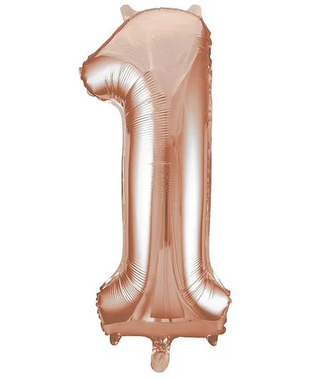 Party Anthem 1 Number Birthday Large Foil Balloon - Pink