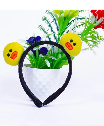 Tahanis Duckling Plush Hair Band - Yellow