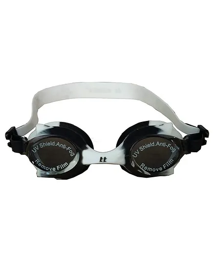 Tahanis Anti Fog UV Protected Silicone Swimming Goggles - Black