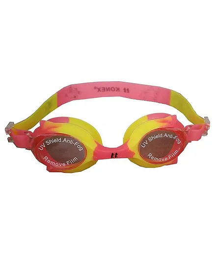 Tahanis Anti Fog UV Protected Silicone Swimming Goggles - Pink