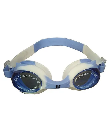 Tahanis Anti Fog UV Protected Silicone Swimming Goggles - Blue