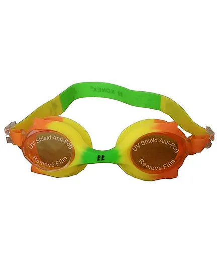 Tahanis Anti Fog UV Protected Silicone Swimming Goggles - Multi Color
