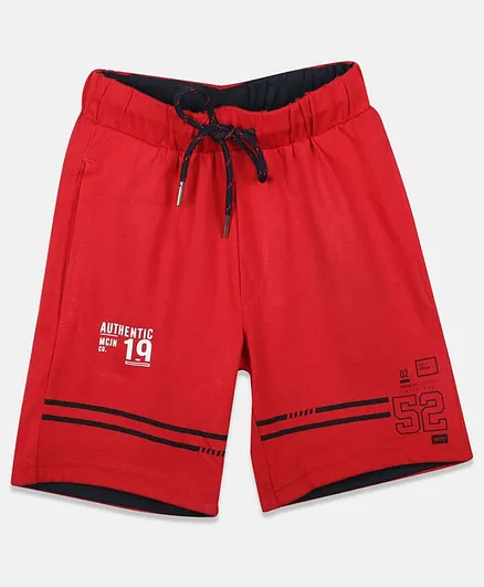 Monte Carlo Striped Detailing Shorts - Maroon