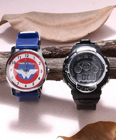 Fantasy World Pack Of 2 Digital & Analog Watches - Blue