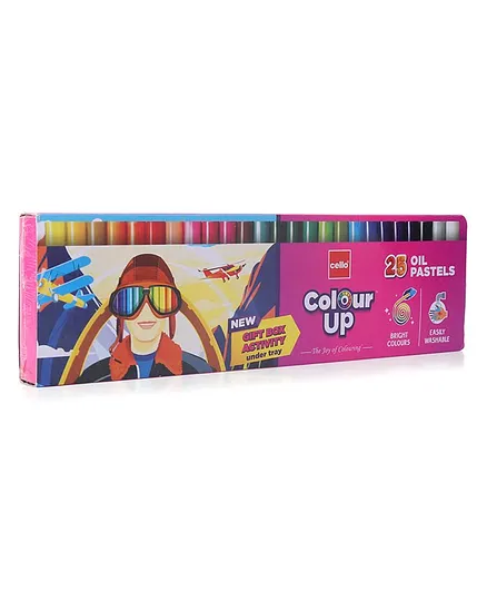 Cello ColourUp Oil Pastels Pack of 25 - Multicolour