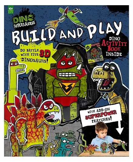 Dino Supersaurus Build & Play Book - English