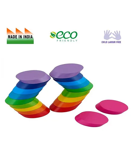 Eduedge Wooden Ellipstacker Stacking Toys - 20 Pieces
