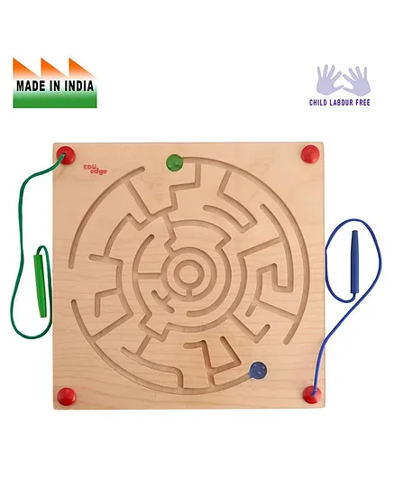 Eduedge Wooden Magtrail Educational Toy - Brown