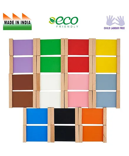 Eduedge Wooden Colour Tablets - 22 Pieces