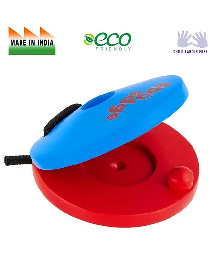Eduedge Round Shaped Wooden Clapper - Multicolor